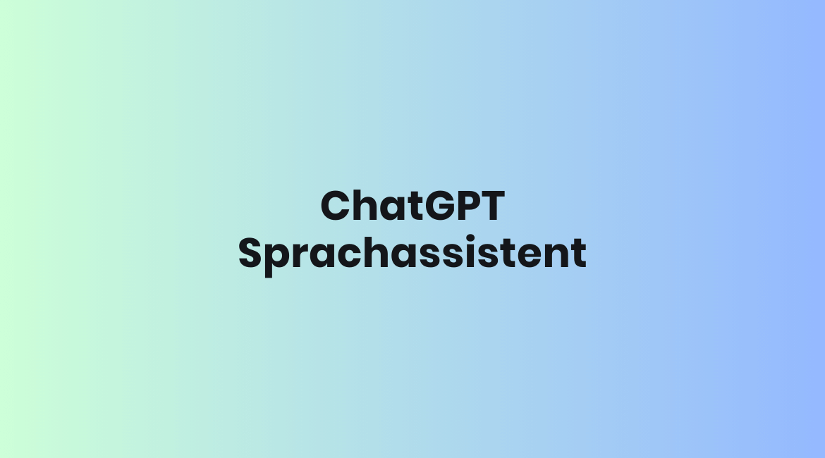 chatgpt sprachassistent
